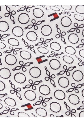 Camisa Blanca De Rayas Estilo Cuerda Tommy Hilfiger