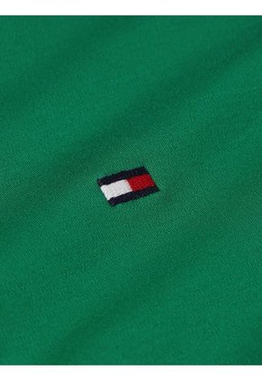 Camiseta Verde De Tejido Interlock Con Corte Slim Tommy Hilfiger