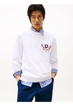Saco Blanco Logo Con Escudo Tommy Hilfiger