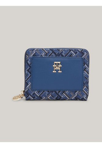 Billetera Azul De Lona En Jacquard Con Cremallera Tommy Hilfiger Tommy Hilfiger