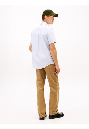 Camisa Azul Heritage Oxford Con Diseño De Rayas Tommy Hilfiger