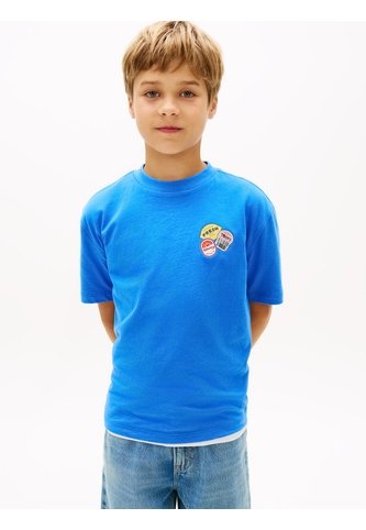 Camiseta Azul Gráfica Con Estampado Para Niños Tommy Hilfiger Tommy Hilfiger