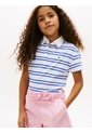 Polo Blanco Para Niña De Rugby De Piqué Con Corte Amplio Tommy Hilfiger de Tommy Hilfiger