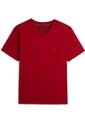 Camiseta Roja De Cuello En V Tommy Hilfiger de Tommy Hilfiger