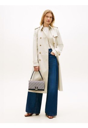 Bolso Azul Cruzado Con Monogramas TH En Jacquard Tommy Hilfiger