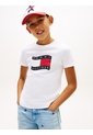 Camiseta Blanca Para Niño Con Logo Estampado En El Pecho Tommy Hilfiger de Tommy Hilfiger