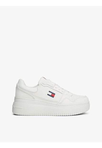 Tenis Blanco Retro De Plataforma Tommy Hilfiger