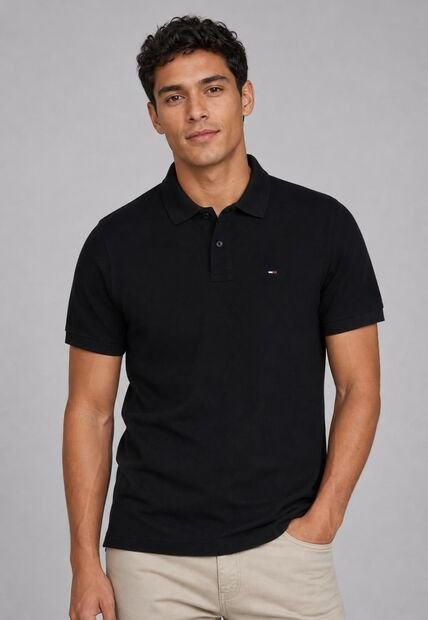Polo TOMMY HILFIGER Negro