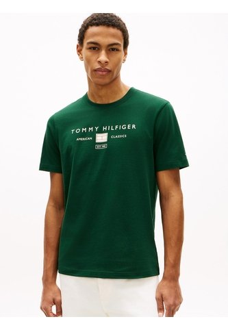 Camiseta Verde De Punto Con Logo Tommy Hilfiger Tommy Hilfiger