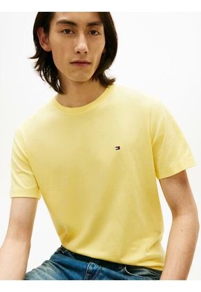 Camiseta Amarilla De Cuello Redondo Tommy Hilfiger