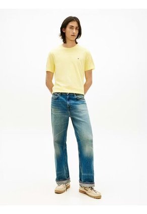 Camiseta Amarilla De Cuello Redondo Tommy Hilfiger