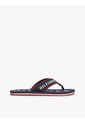 Sandalias Azul Marino Con Tira Trenzada Y Logo Bordado Tommy Hilfiger de Tommy Hilfiger