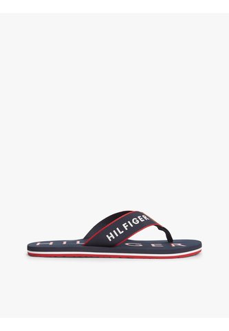 Sandalias Azul Marino Con Tira Trenzada Y Logo Bordado Tommy Hilfiger Tommy Hilfiger