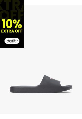 Sandalias Negro Con Logo Ondulado Tommy Hilfiger Tommy Hilfiger