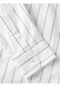 Camisa Blanca A Rayas De Corte Amplio Tommy Hilfiger de Tommy Hilfiger