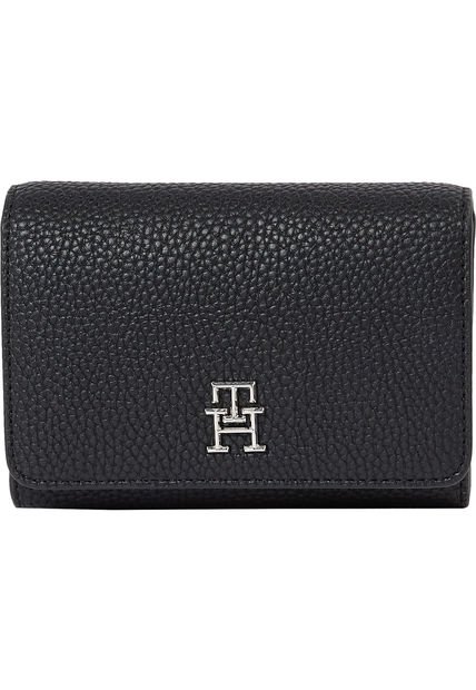 Bolso Pequeño Con Solapa Negro Tommy Hilfiger