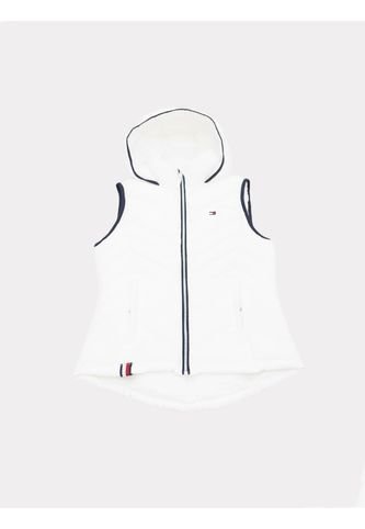 Chaleco Blanco Acolchado Con Capota Tommy Hilfiger Tommy Hilfiger