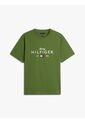 Camiseta Verde De Cuello Redondo Con Logo Gráfico Tommy Hilfiger de Tommy Hilfiger