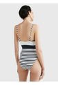 Traje De Baño Hilfiger Logo De Rayas Mujer  Tommy Hilfiger de Tommy Hilfiger