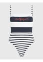 Traje De Baño Hilfiger Logo De Rayas Mujer  Tommy Hilfiger de Tommy Hilfiger