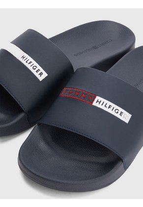 Chancletas Para Hombre Azul Tommy Hilfiger