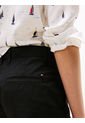 Bermudas Negro Chino Mom Con Vuelta Tommy Hilfiger de Tommy Hilfiger