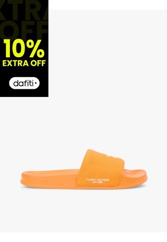 Sandalias Naranja De Lona Con Logo Bordado Tommy Hilfiger Tommy Hilfiger
