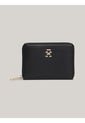 Billetera Negra Chic Mediana Con Cremallera Tommy Hilfiger de Tommy Hilfiger