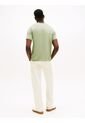 Camiseta Verde De Cuello Redondo Con Logo Bordado Tommy Hilfiger de Tommy Hilfiger