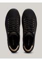 Tenis Negro De Lona Con Talón Metalizado Tommy Hilfiger de Tommy Hilfiger