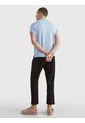 Polo Ribeteado Con Corte Slim Hombre Celeste Tommy Hilfiger de Tommy Hilfiger