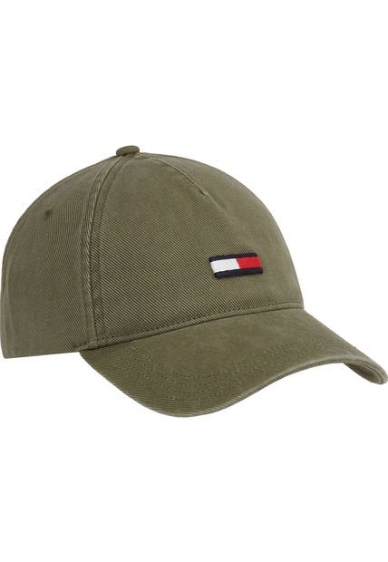 Gorra Verde De Béisbol Con Logo Alargado Tommy Hilfiger
