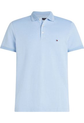 Polo Ribeteado Con Corte Slim Hombre Celeste Tommy Hilfiger