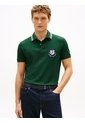 Polo Verde De Corte Regular Con Escudo Tommy Hilfiger de Tommy Hilfiger