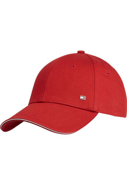 Gorra Roja De Béisbol Corporate Con Seis Paneles Tommy Hilfiger