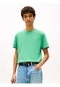 Camiseta Verde De Corte Regular Con Logo Bordado Tommy Jeans de Tommy Hilfiger