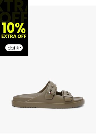Sandalias Verde Ligeras Con Hebillas Y Suela Dentada Tommy Hilfiger Tommy Hilfiger