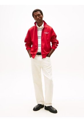 Chaqueta Roja Moderna Con Logo Tommy Hilfiger