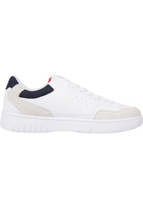 Tenis Cuero Con Suela Cupsole Hombre Blanco Tommy Hilfiger