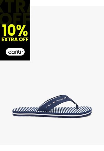 Sandalias Azul De Tiras Trenzadas Con Rayas Ithaca Tommy Hilfiger Tommy Hilfiger