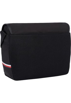 Bolso Con Bolso Pequeño Con Solapa Y Monograma Th Hombre Negro Tommy Hilfiger