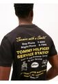 Camiseta Negra De Corte Amplio Con Gráfico Trasero Tommy Hilfiger de Tommy Hilfiger