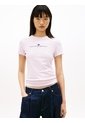 Camiseta Rosa Essential De Corte Slim Tommy Jeans de Tommy Hilfiger