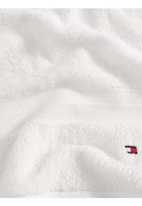Toalla De Baño Blanco Con Logo Tommy Hilfiger