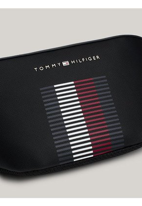 Canguro Negro Con Textura De Piqué Tommy Hilfiger