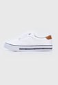 Tenis Lifestyle Blanco-Azul-Café Tommy Hilfiger Rillo de Tommy Hilfiger