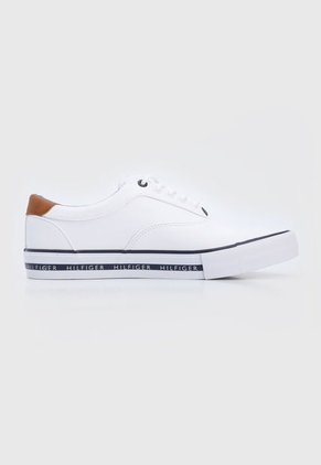 Tenis Lifestyle Blanco-Azul-Café Tommy Hilfiger Rillo