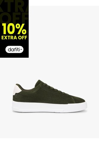 Tenis Verde Con Diseño Court De Gamuza Tommy Hilfiger Tommy Hilfiger