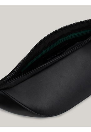 Canguro Negro Con Textura De Piqué Tommy Hilfiger