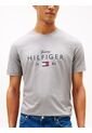 Camiseta Gris De Cuello Redondo Con Logo Gráfico Tommy Hilfiger de Tommy Hilfiger